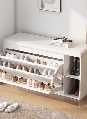 换鞋凳简约经济翻斗收RIZ纳凳包坐鞋垫柜家软用进门口长型条凳供