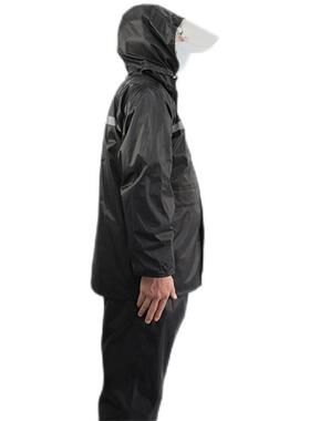 汉盾HDFZJ-AC03R带反光带内衬双层分体0雨衣黑色M码-XXX条XL码