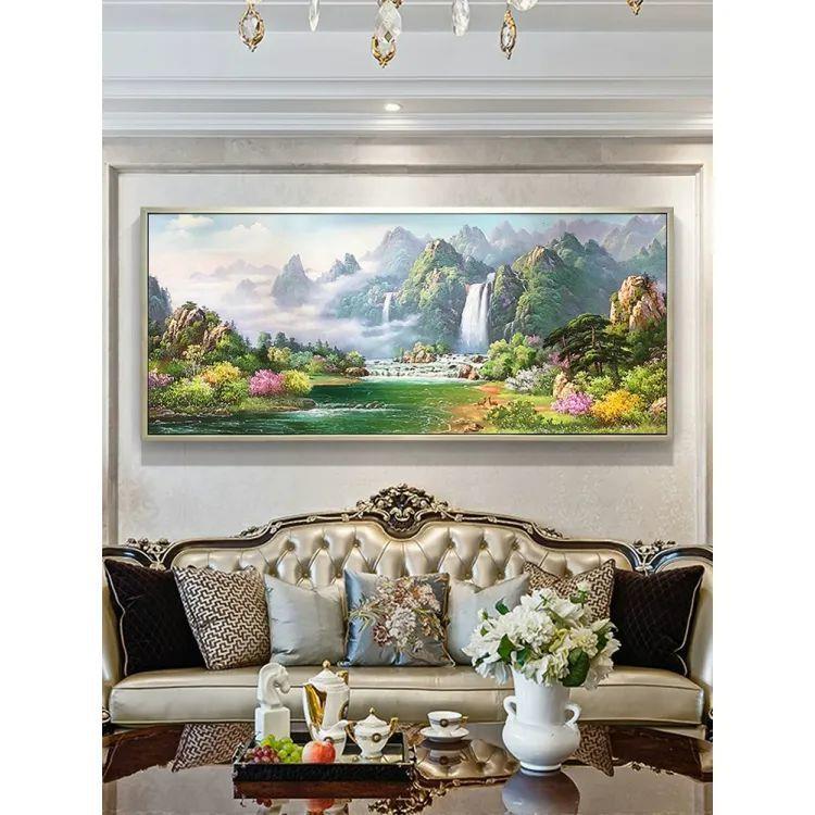 纯手绘油画定制简欧山水