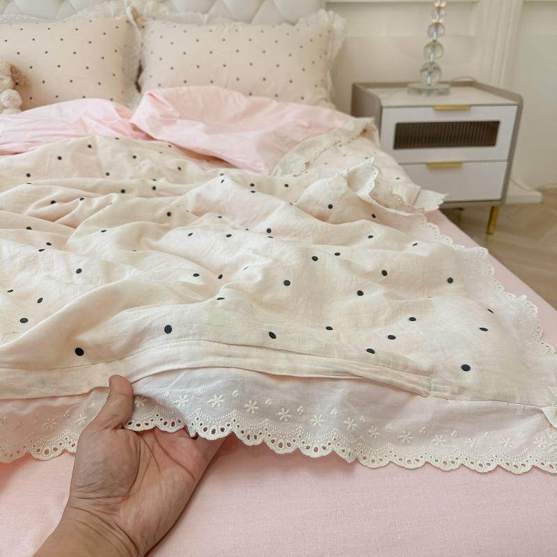 夏季冰夏丝三软件套舒适柔床单凉凉感被被单蕾丝花PUT边水洗棉四,床上用品,床品套件/四件套/多件套,淘宝优惠券,粉丝福利购,淘宝优惠卷