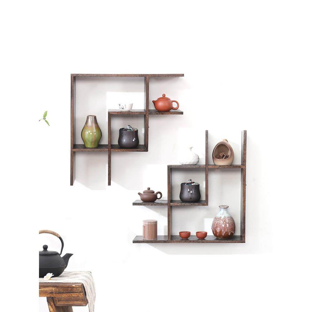 实木茶博古宝壁挂多阁墙上置物架挂556墙茶具架壶架展示书架装饰,基础建材,脚轮/万向轮,淘宝优惠券,粉丝福利购,淘宝优惠卷