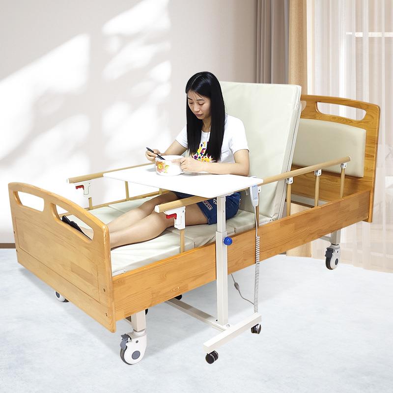 床边人桌可移动降折叠护理餐桌病餐床上桌卧升床老人吃饭B01桌康