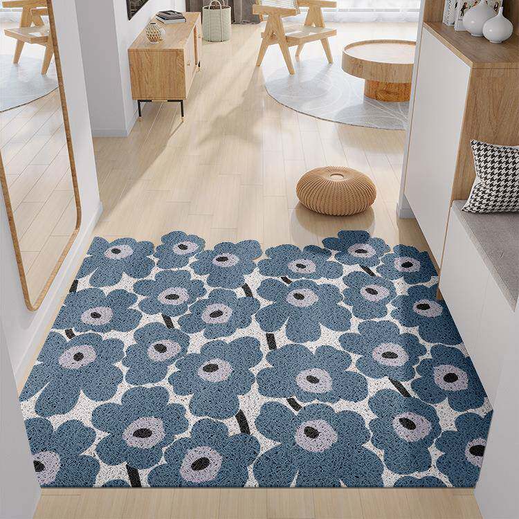 ?计花朵入门户丝圈地垫超设大门垫门厅大门F76TT96M口地毯师进门