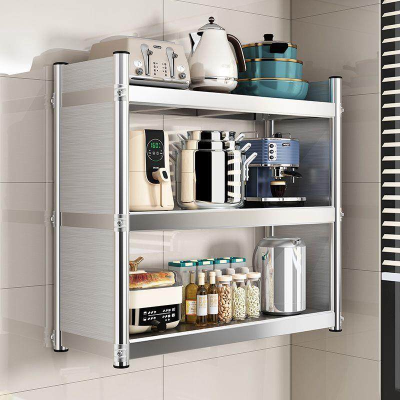 sRSZbytJ厨不锈上钢置物空架多功能壁挂式挂墙悬吊柜上房墙壁收纳