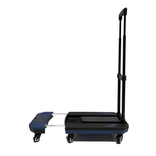 大号50G高承重双层六轮超市物K折叠塑料拉杆BF-KB101车物购流平1