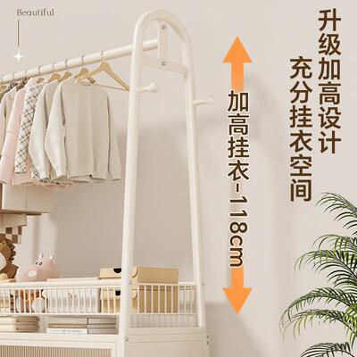 LDN挂衣架落卧室衣内移家地用简易衣帽架轻奢可动客厅阳台晒晾服