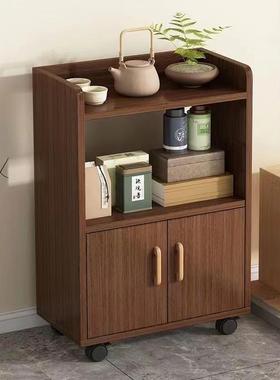 餐茶水客厅收纳柜储物柜家IBP用可移边动小茶桌微波炉放柜置柜架