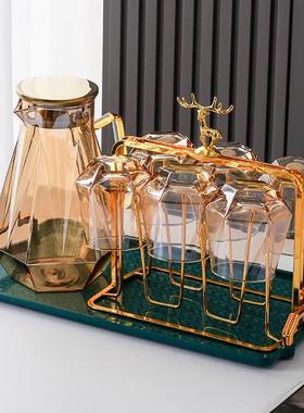 现代容简约具用客厅餐厅凉家水壶套装高颜值RFK大量钻石水冷水壶