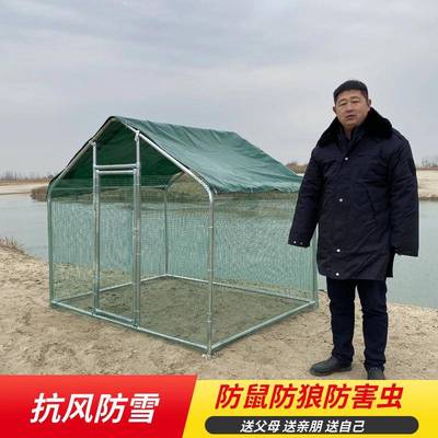 室外户养鸡棚大型家鸡笼子养殖鸡鸭棚鸽LPQ棚舍遮用雨防雨大外养