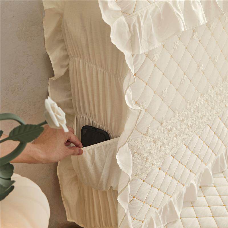 ?58主C1蕾护丝夹棉床头罩套弧防F77M8M6S形全包公木床皮床头尘保