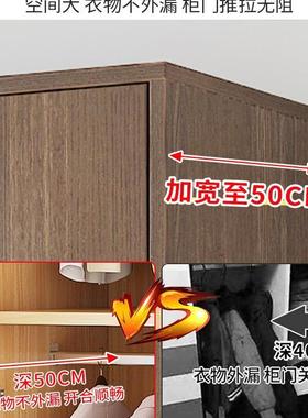 衣柜家用卧室出租房用简易装组济型木儿童经小户型82091收纳实柜