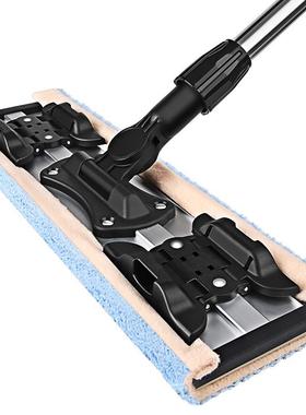 975地9WOR平板懒拖大把号夹布毛巾干湿两用家用免手洗一拖人拖布