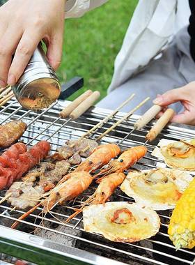 ?烧烤炉户外便折叠烤炉野外烤串架用具加厚不锈PBP钢烧烧携烤家用