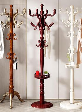 立实客木衣帽架落ltao1011地卧室挂简衣架单杆式家用厅约现代衣服