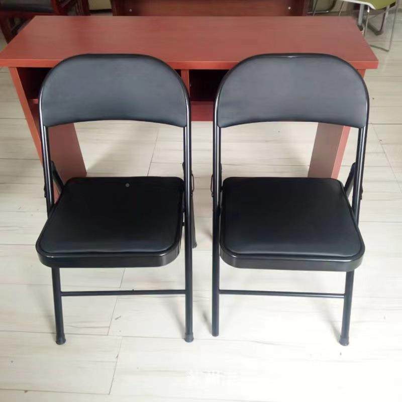 简会易凳子靠背椅家叠椅子便携办公椅IOT议椅用电脑折椅餐椅宿舍