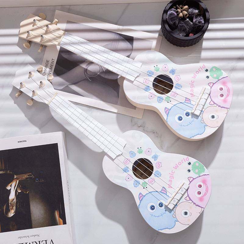 23寸尤克里里初学者男女学生高颜值入门乐器自学小吉他可爱小怪兽