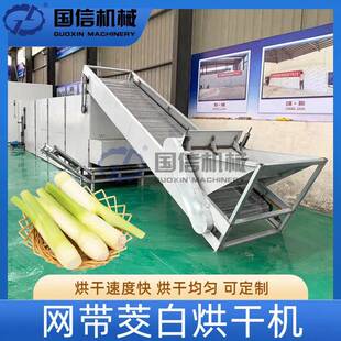 茭瓜茭菜菰笋烘干设备高笋高白娄笋薤白头烘干机网带茭白烘干机