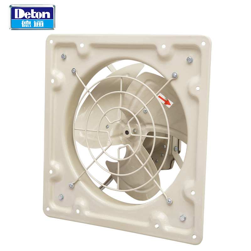 德通排气扇豪华方形工业换气扇低噪音厨房卫生间排风扇LAD40-4
