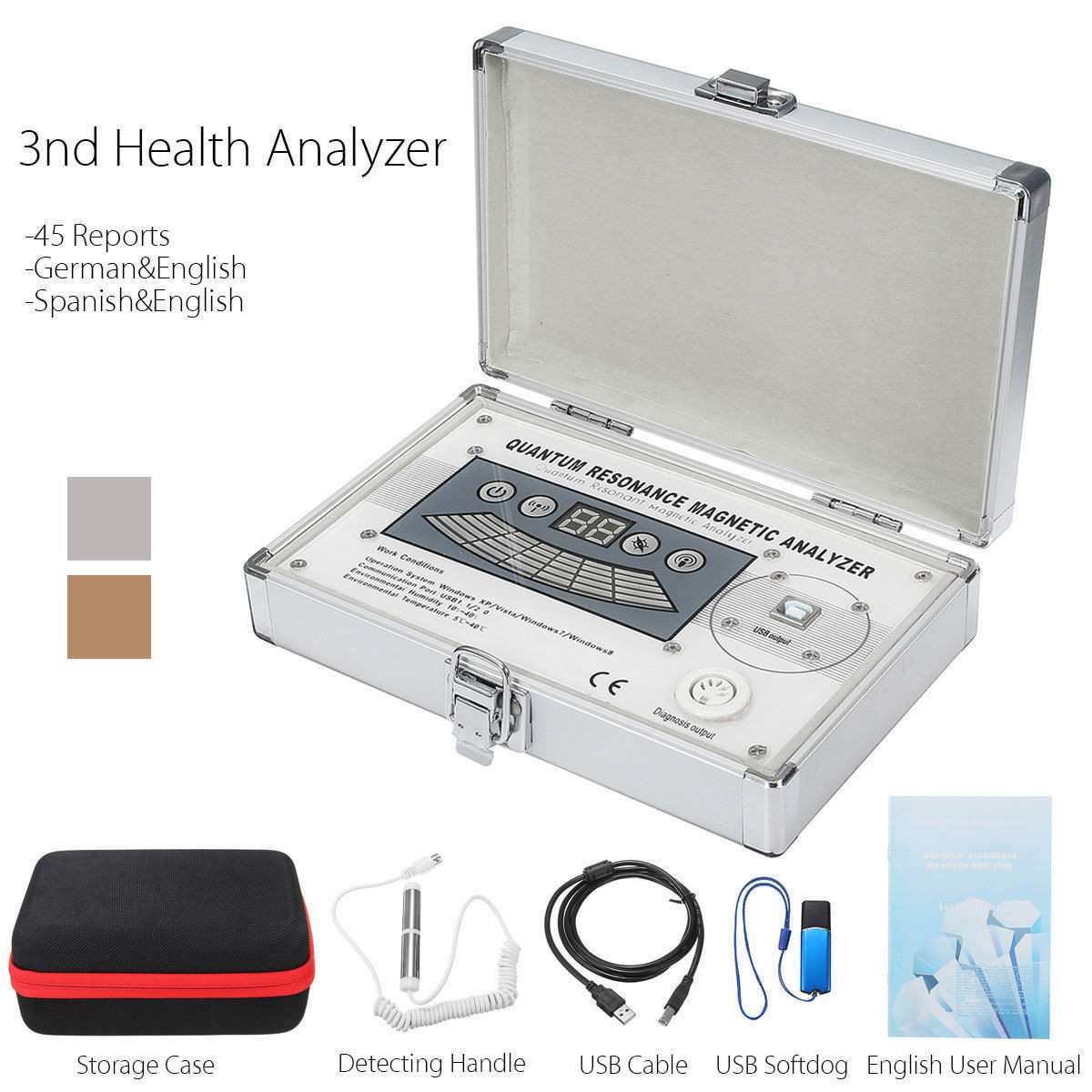 JYTOP   Health Body Analyzer  Resonance Magnet Body Metrics