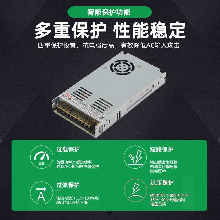 旺马带PFC功能开关电源 24V开关电源 3D打印机电源 厂家现货