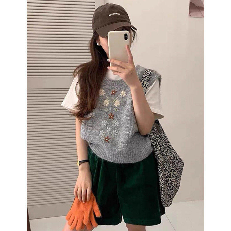 dkmelissa复古宽松针织毛衣马甲女叠穿背心券后39.9元