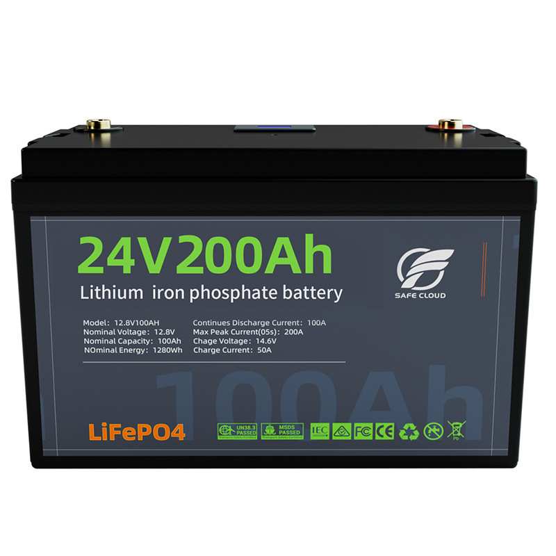 12V磷酸铁锂电池组12V100Ah24V200Ah太阳能房车电池储能