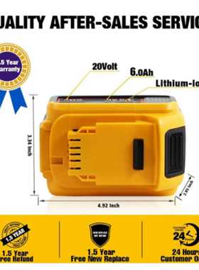 替换得伟工具电池锂电池18V 20V DeWalt MAX XR DCB205DCB201直销