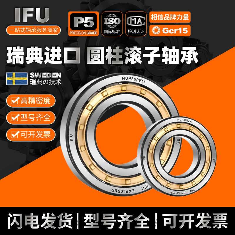 IFU圆柱滚子轴承 NJ309 NU309 NUP309 N309 RN309 ECM ECP EM EW