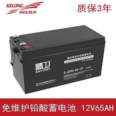 科华精卫蓄电池6-GFM-65-YT 12V65AH 直流屏用UPS电源用后备电瓶