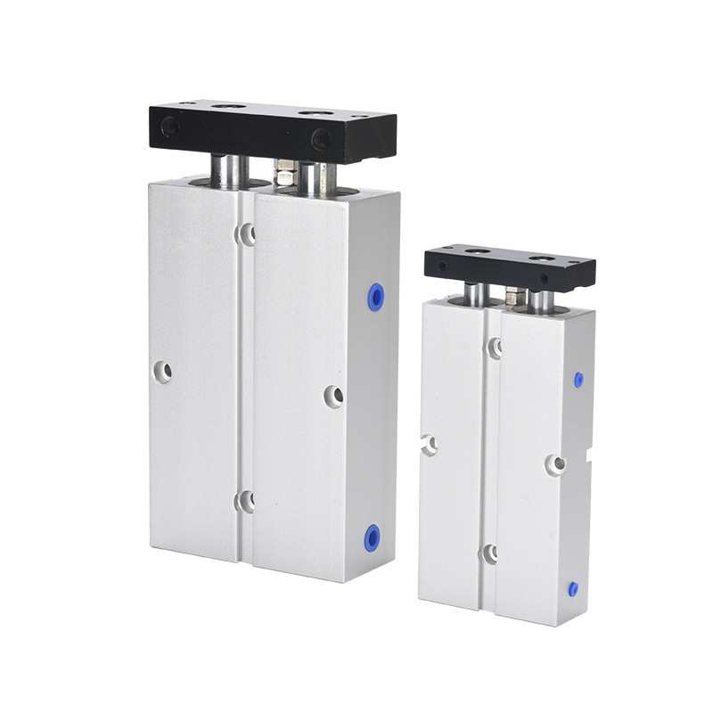 气动双杆双轴气缸双杠大推力TN10X16X20X25可调行程汽压缸带磁32