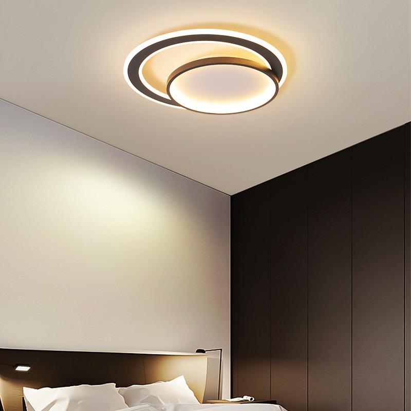 卧室灯现代简约家用圆形led吸顶灯创意个性北欧2024年新款房间灯