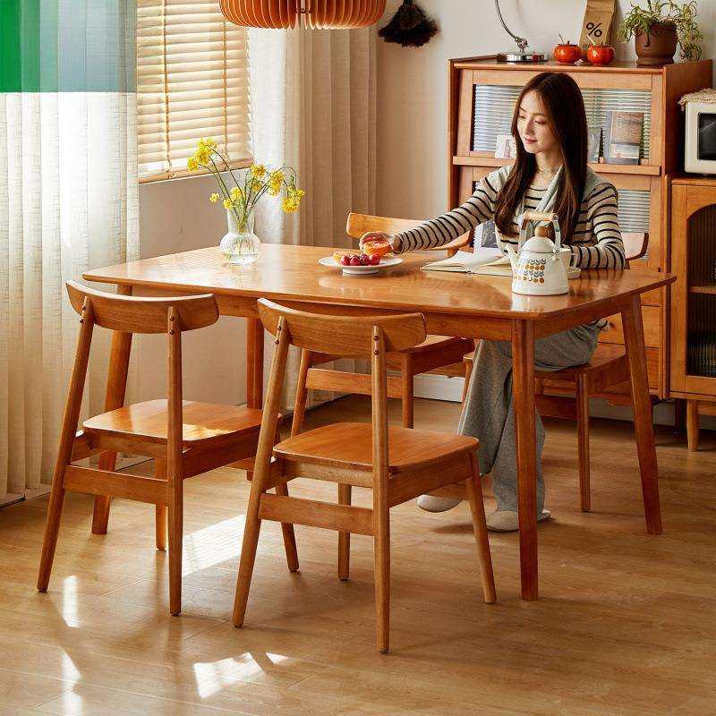 全实木餐桌樱桃木色吃饭桌子家用书桌现代简约餐桌椅组合,鲜花速递/花卉仿真/绿植园艺,割草机/草坪机,淘宝优惠券,粉丝福利购,淘宝优惠卷