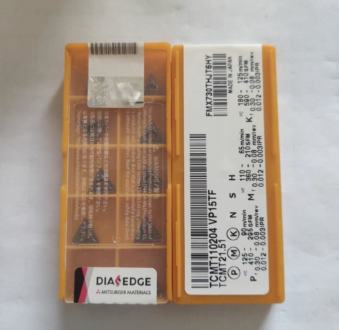 三菱数控刀片TCMT110204/08 VP15TF镗孔刀粒三角内孔钢不锈钢通用图片