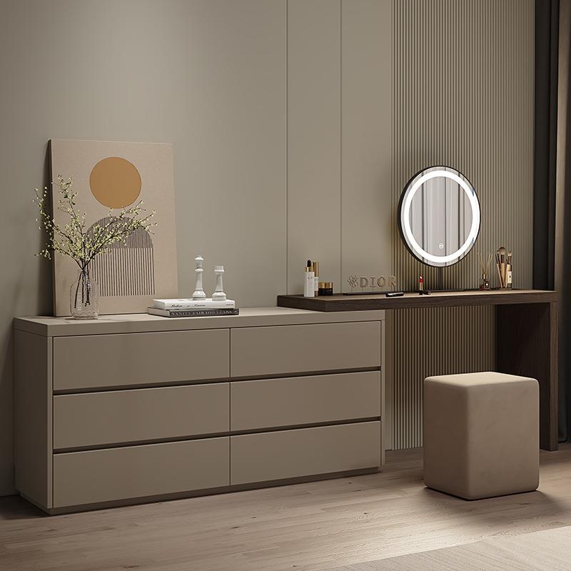 XKS04-B妆台意式极简梳妆台斗柜一体卧室电视柜化妆桌组合床尾收