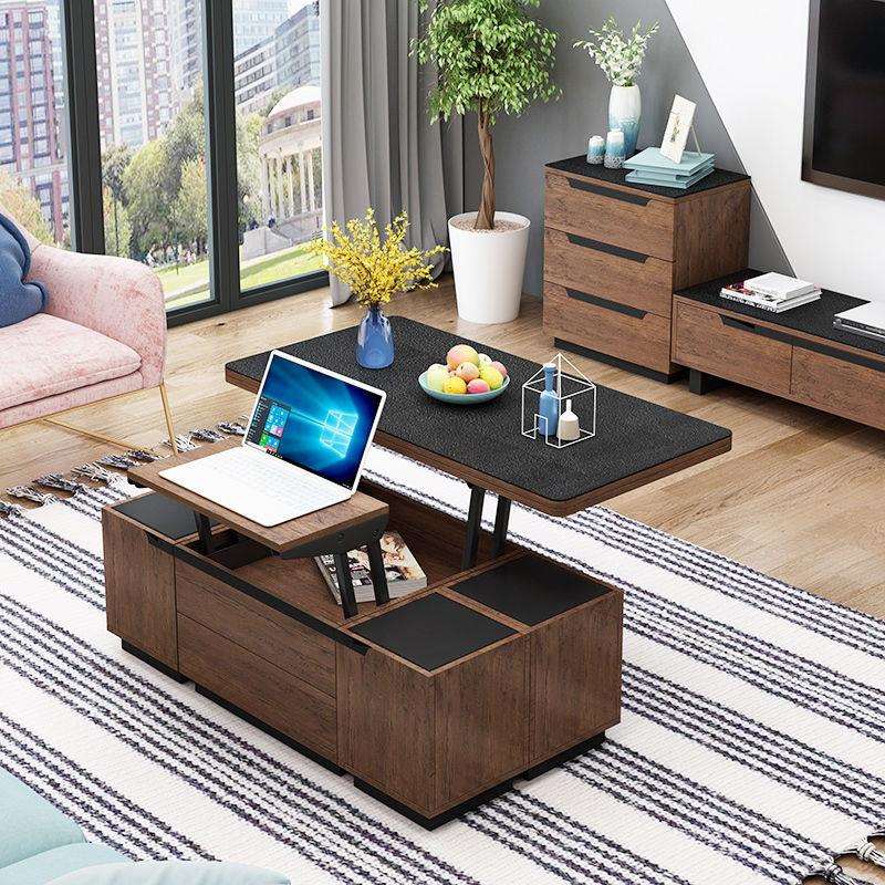 多功能茶几餐桌两用北欧小户型现代简约客厅家用折叠升降茶几