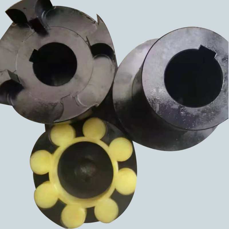 弹性梅花联轴器厂家来图生产45号钢大扭矩连轴器ML型梅花联轴器