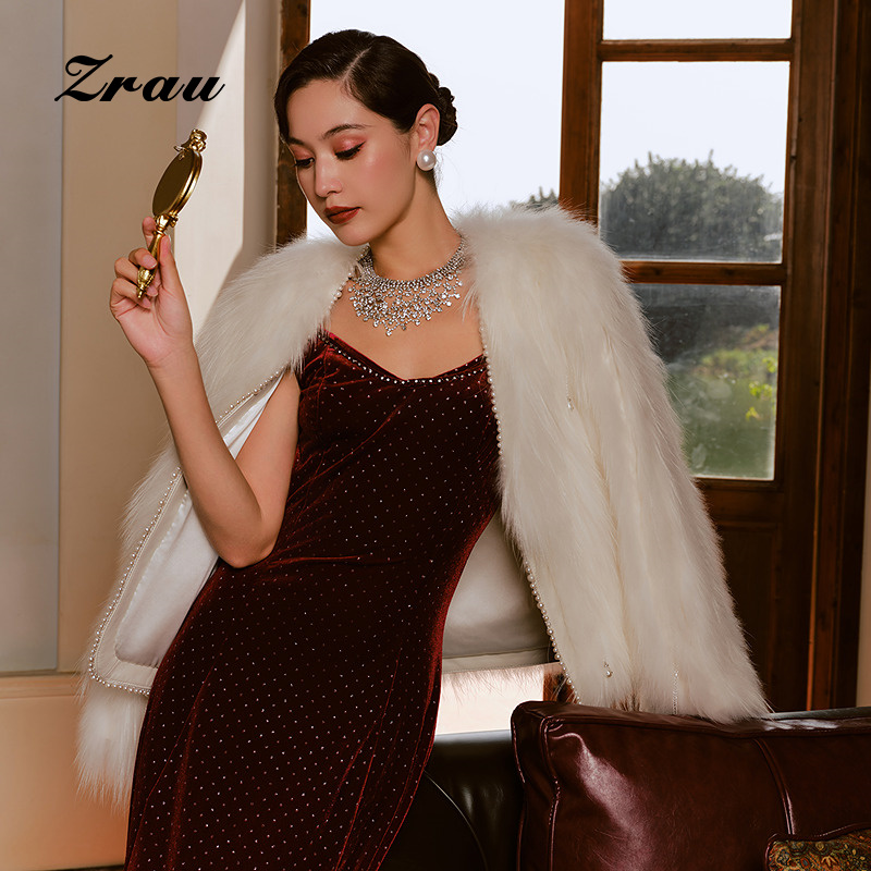 冬季新款时尚时尚精致皮草女