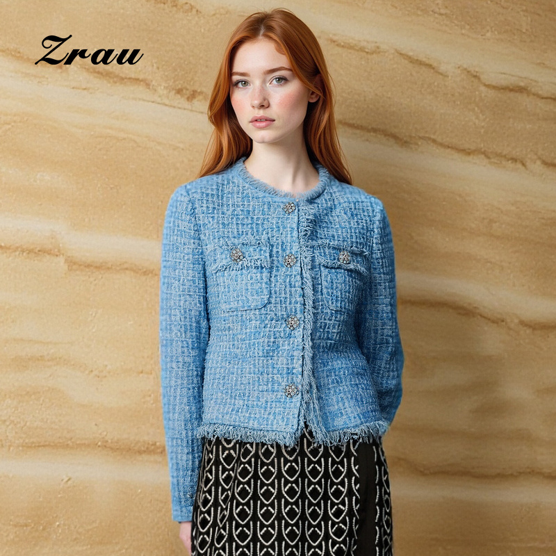 冬季新款单排扣短外套女