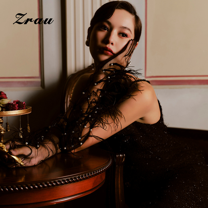 冬季新款开叉复古中长裙女装