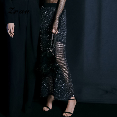 新款简约高腰半身裙女