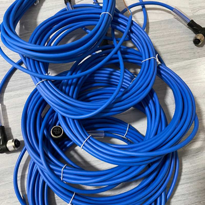 缆线连接器V1-WN-5M-PUR工业传感器连接线NAMURM12直角弯头A型2针