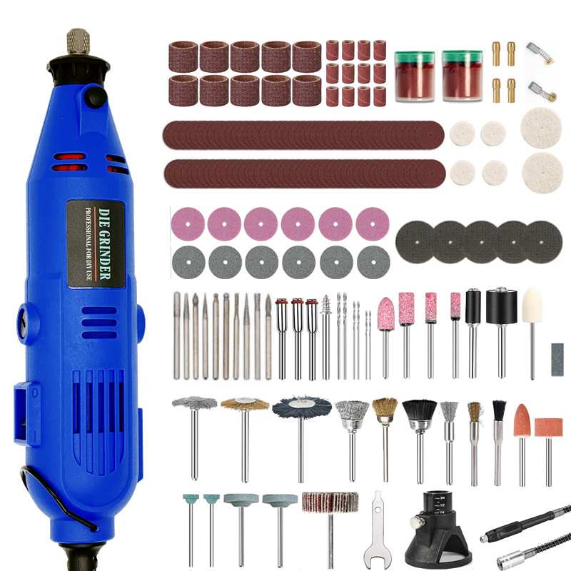 跨境130W迷你电磨 172PC旋转电动工具直磨机调速电钻珠宝雕刻抛光