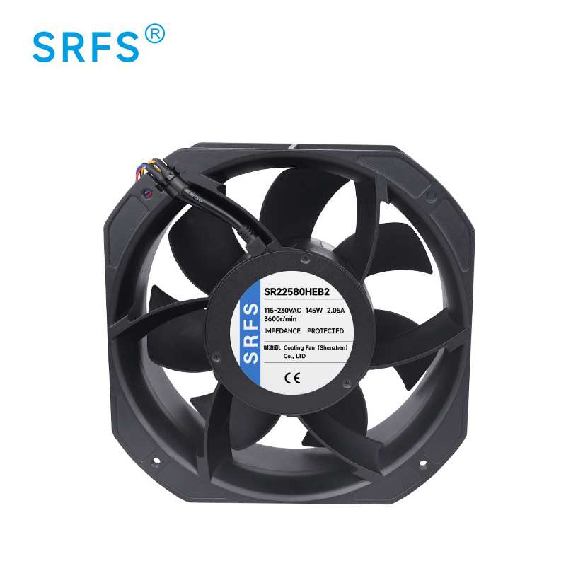 EC22580散热风扇 225*255*80mm光伏储能柜轴流风扇 220V交流风扇