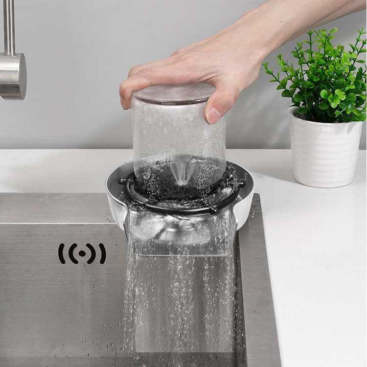 吧台洗杯器家用厨房水槽高压清洗机酒吧咖啡奶茶店全自动洗杯器