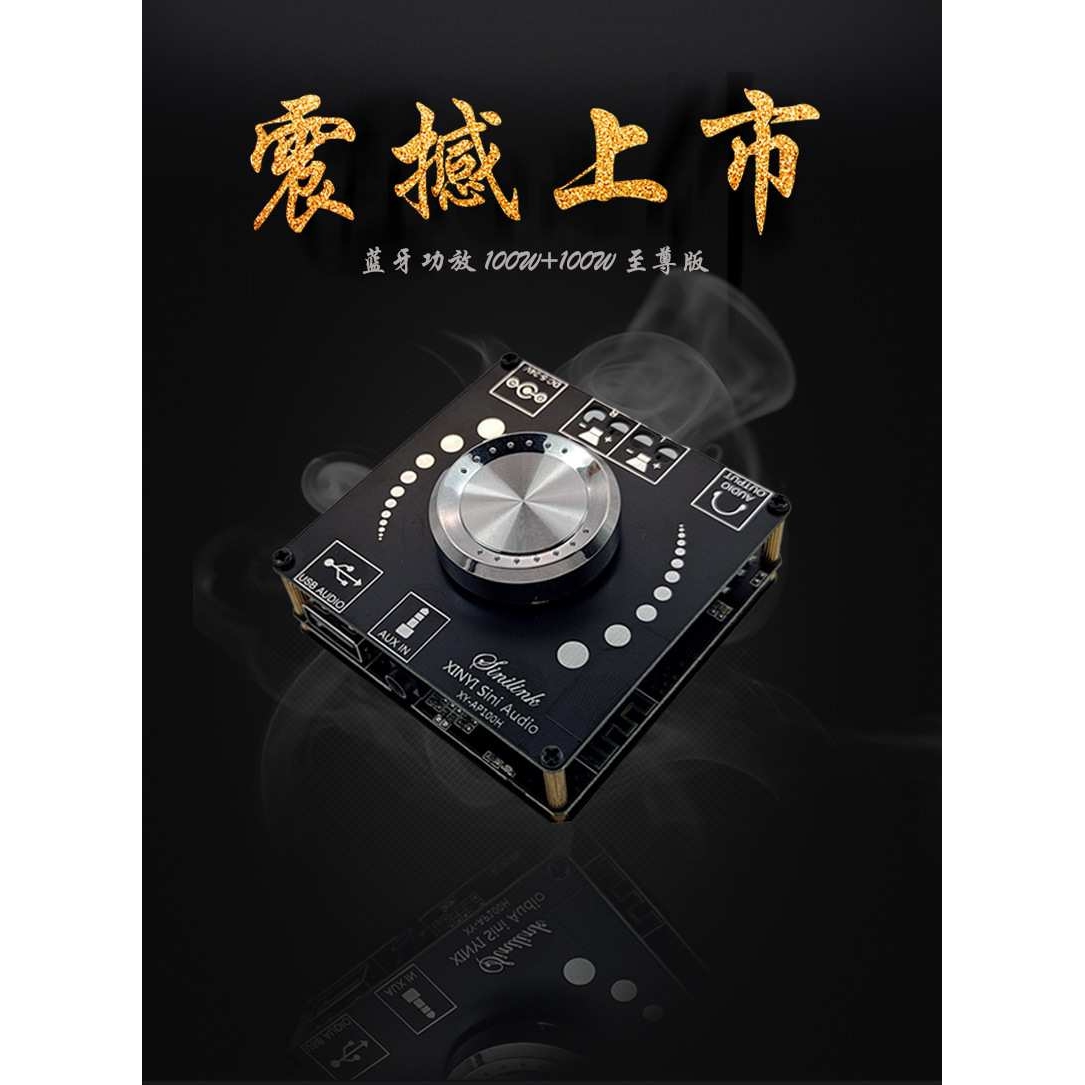XINYI Sini Audio 100W HIFI立体声蓝牙数字功放板TPA3116 AP100H