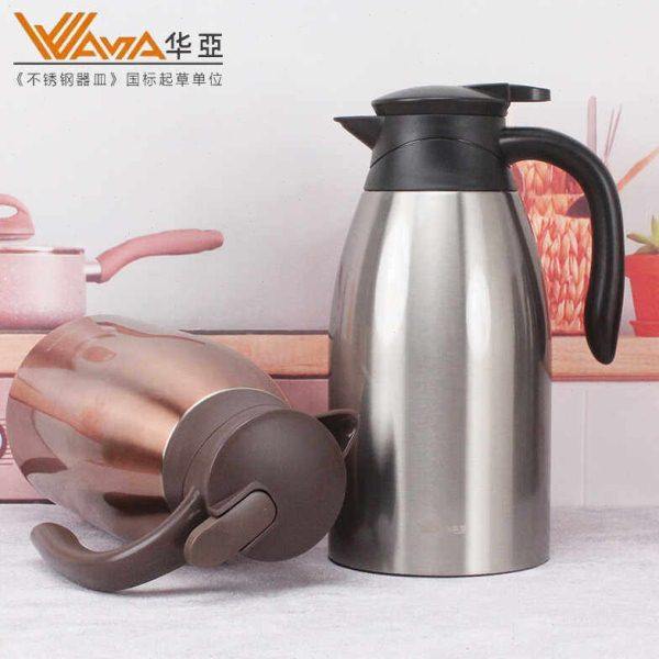 华亚新款家用保温壶双层304不锈钢真空暖壶咖啡壶热水瓶保温瓶2升,餐饮具,保温壶,淘宝优惠券,粉丝福利购,淘宝优惠卷
