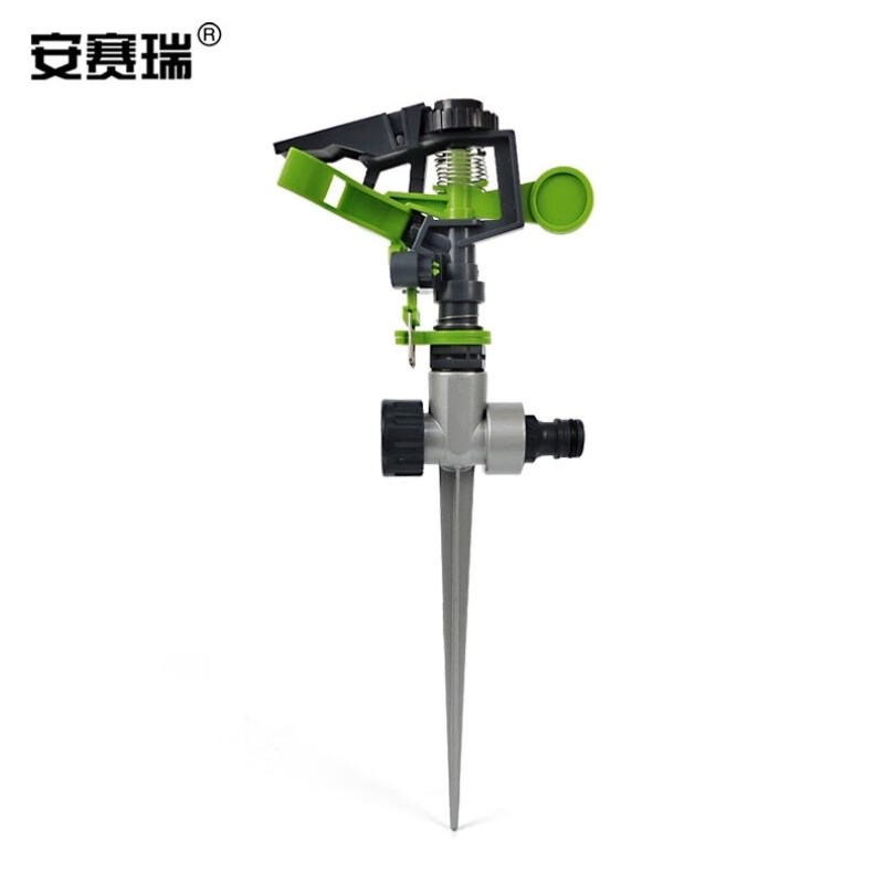 安赛瑞铝合金f自动旋转洒水器可串联地插摇臂水鸟喷头园艺农业草