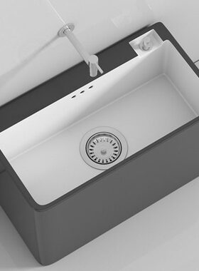 元匠北欧灰色洗拖把池家用卫生间大号陶瓷拖布池落地式小号槽池