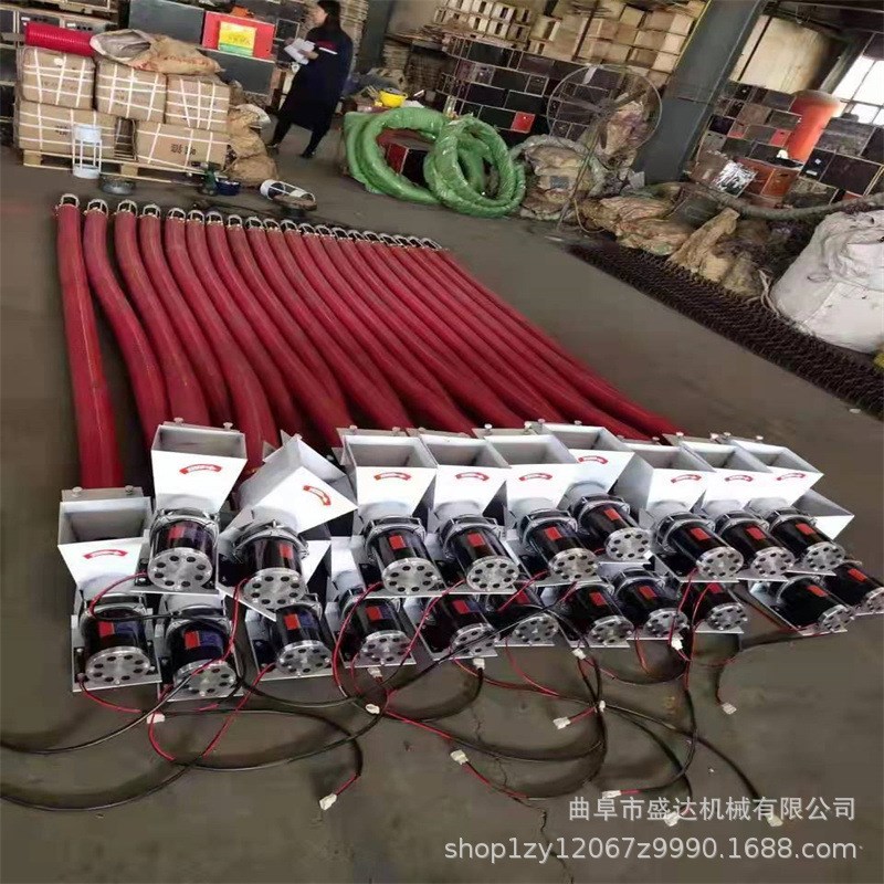 家用小型小麦吸粮机牛筋软管螺旋上料机车载式抽沙子颗粒输送机
