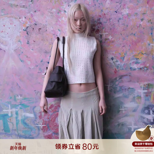 ECODAY束束包2025秋冬新款大容量抽绳水桶包女包单肩手提通勤旅游